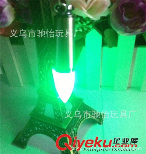 迷你鋁合金LED手電筒 廠家直銷  精美白銹鋼彩燈激光燈原始圖片2