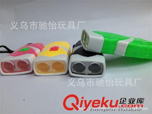 塑料LED手電筒 迷你亮麗塑料LED雙燈手電筒  義烏批發(fā)供應(yīng)原始圖片2