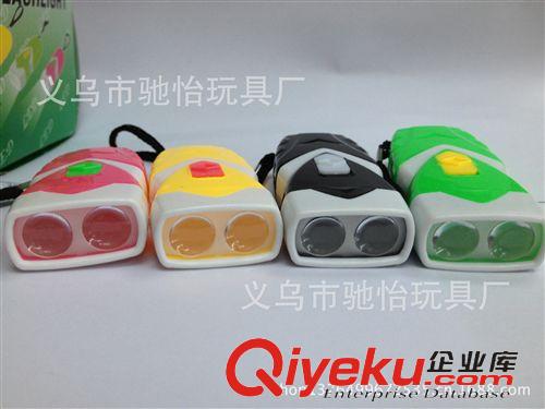 塑料LED手電筒 迷你亮麗塑料LED雙燈手電筒  義烏批發(fā)供應(yīng)原始圖片3