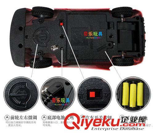 遙控系列玩具 批發1：20四通兒童遙控車  4通仿真跑車帶充電電池模型玩具 0.42原始圖片3
