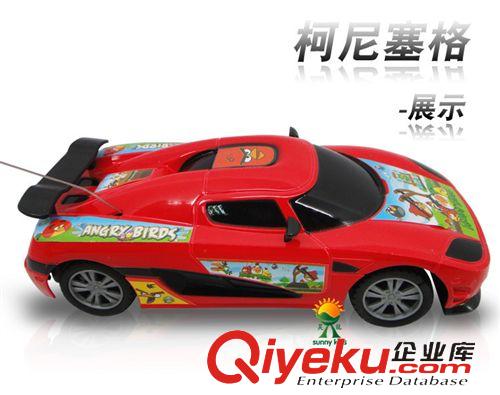 遙控系列玩具 批發(fā)1：20遙控車憤怒的小鳥(niǎo)款 柯尼塞格遙控車 兒童卡通造型0.26原始圖片2