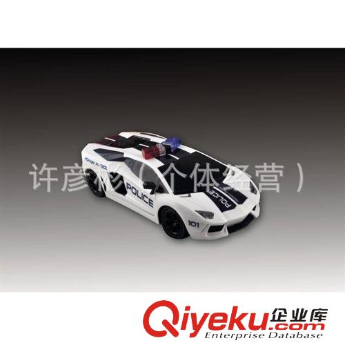 遙控系列玩具 批發(fā)兒童玩具 1：16四通遙控仿真高速tj警車 燈光 警車聲音原始圖片2