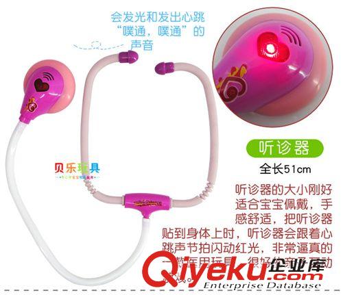 過(guò)家家系列玩具 兒童玩具 仿真醫(yī)具箱/醫(yī)藥箱/醫(yī)生箱玩具有聲音的哦 粉色8件套原始圖片3