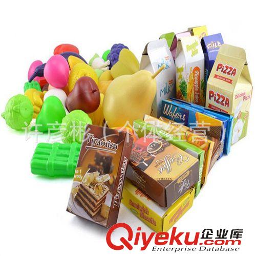 過(guò)家家系列玩具 批發(fā)過(guò)家家 女孩購(gòu)物車 超市水果蔬菜推車原始圖片3