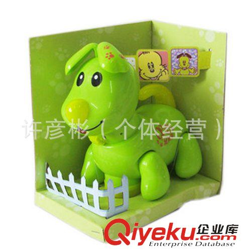 電動系列玩具 批發(fā)兒童玩具電動音樂Q狗 多功能益智小寵物萬向輪機器狗電子狗原始圖片2