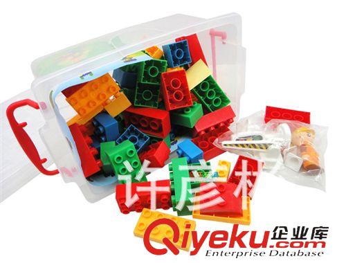 益智類玩具 批發(fā)兒童大號(hào)62粒積木  兒童盒裝百變積木塑料拼插益智玩具0.6原始圖片3