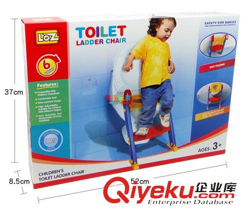 早教系列玩具 批發zp原裝折疊式兒童坐便器 坐便器 幼兒坐厠帶踏板免清洗 1.7原始圖片2
