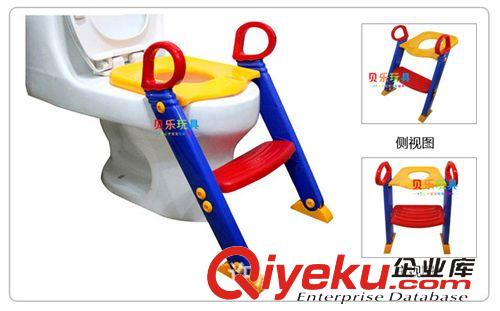早教系列玩具 批發zp原裝折疊式兒童坐便器 坐便器 幼兒坐厠帶踏板免清洗 1.7原始圖片3