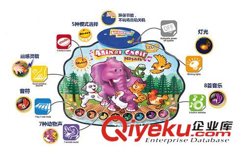 早教系列玩具 批發兒童玩具 嬰幼兒動物掛圖玩具 zippymatzp  動物游戲毯原始圖片3