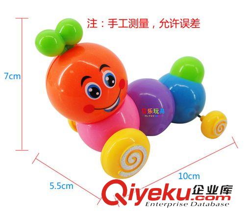 上鏈系列玩具 發條玩具批發上鏈益智玩具混批 新奇特上鏈扭動七彩毛毛蟲 上鏈蟲原始圖片3