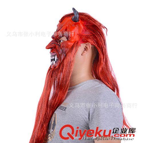 面具 萬圣節(jié)恐怖面具 環(huán)保乳膠派對(duì) 酒吧 魔鬼鬼臉面具原始圖片2
