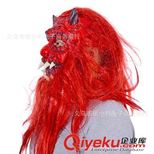 面具 萬(wàn)圣節(jié)恐怖面具 環(huán)保乳膠派對(duì) 酒吧 魔鬼鬼臉面具原始圖片2