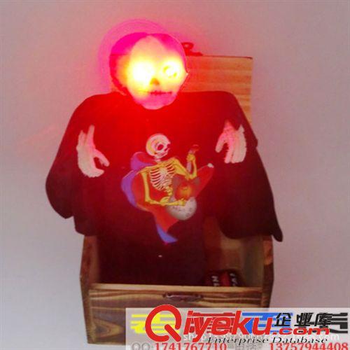 鬼屋酒吧裝飾道具 嚇一跳整蠱玩具 恐怖木盒 嚇人生日禮物 愚人節(jié)惡搞整人玩具鬼頭原始圖片3