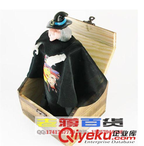 鬼屋酒吧裝飾道具 嚇一跳整蠱玩具 恐怖木盒 嚇人生日禮物 愚人節惡搞整人玩具巫婆原始圖片2