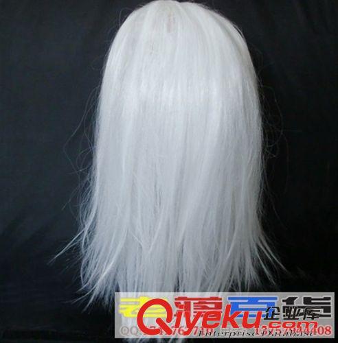 恐怖面具 萬圣節面具 超級恐怖面具 gd白發藍血面具長發白發魔女流血面具原始圖片3