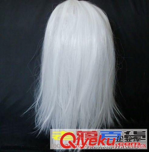 恐怖面具 萬圣節面具 超級恐怖面具 gd白發藍血面具長發白發魔女流血面具原始圖片2