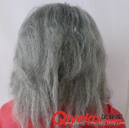 塑料面具 萬圣節(jié)恐怖面具 舞會派隊面具 帶發(fā)恐怖面具 老鬼恐怖面具原始圖片3