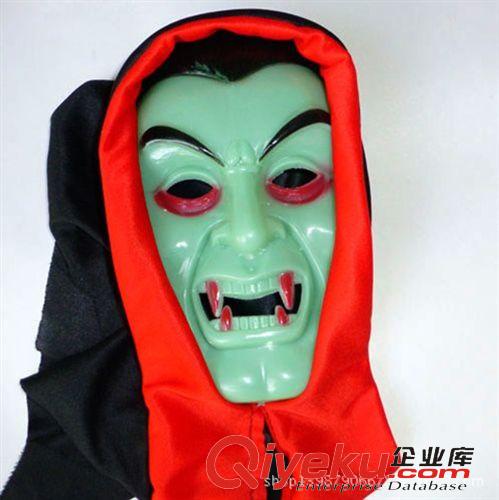 塑料面具 圣誕節 萬圣節面具 道具恐怖 單片 魔鬼面具 夜光僵尸面具原始圖片2