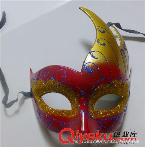 眼罩面具系列 舞會表演面具，彩繪面具,wns面具,gd火焰卡丹面具顏色隨機原始圖片2