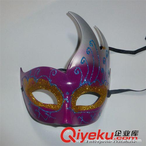 眼罩面具系列 舞會表演面具，彩繪面具,wns面具,gd火焰卡丹面具顏色隨機原始圖片3