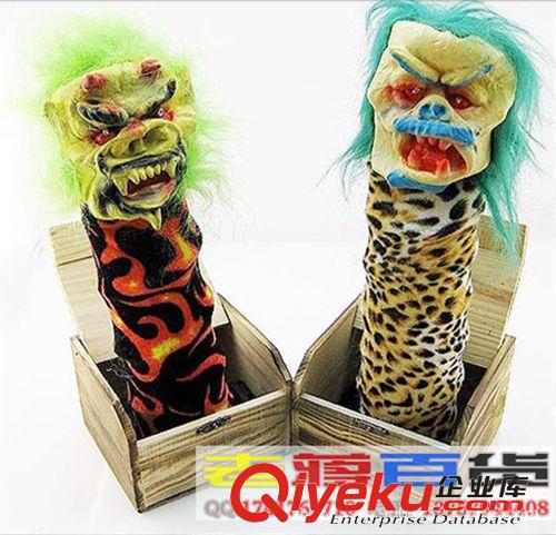 發(fā)光玩具 嚇一跳整蠱玩具 恐怖木盒 嚇人生日禮物 愚人節(jié)惡搞整人玩具鬼頭