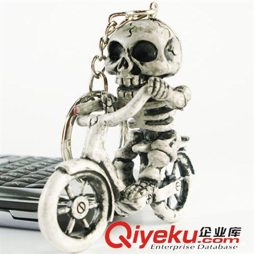 手機(jī)掛件/鑰匙扣系列 創(chuàng)意gd優(yōu)質(zhì)情侶鑰匙扣 超可愛 單車骷髏鑰匙鏈/鑰匙圈