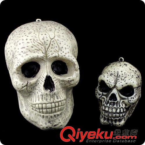 【萬圣節用品】 萬圣節裝飾恐怖搞怪惡搞整蠱整人道具樹脂骷髏頭擺飾酒吧場景布置原始圖片3