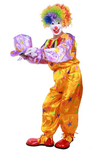 【舞會(huì)表演服裝】 萬(wàn)圣節(jié)小丑服裝小丑裝扮小小丑服飾型小丑服裝套裝 成人表演服原始圖片2