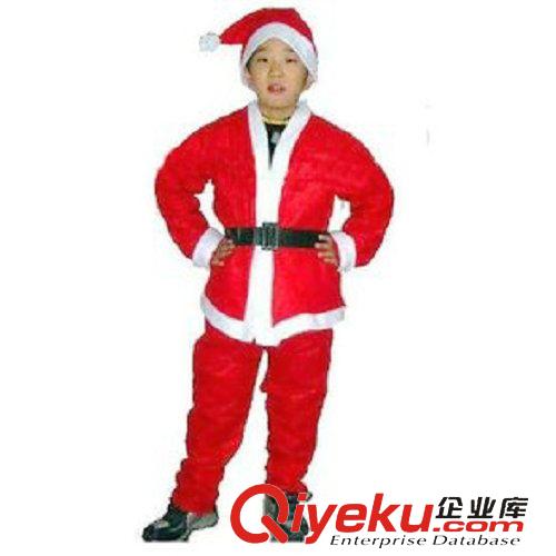 【圣誕節用品】 兒童圣誕裝 精品圣誕老人服 兒童無紡布圣誕衣 男童款 五件套原始圖片2