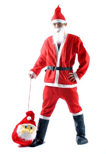 【圣誕節用品】 廠家直銷 圣誕老人服裝 圣誕cos 圣誕背包 圣誕老人裝扮 男圣誕服
