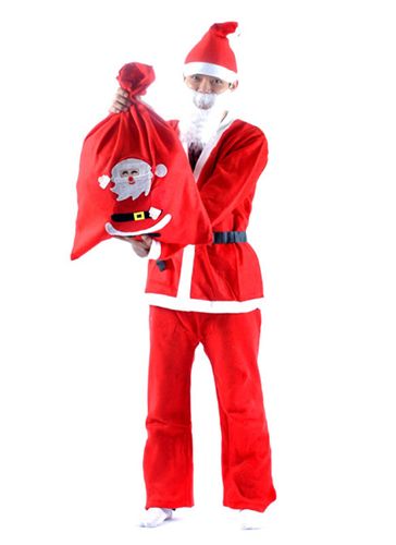 【圣誕節用品】 廠家直銷 圣誕老人服裝 圣誕cos 圣誕背包 圣誕老人裝扮 男圣誕服
