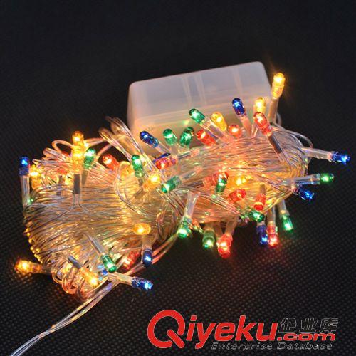 【圣誕節用品】 圣誕節用品LED燈串閃燈圣誕燈串裝飾燈滿天星燈串10米白色 藍色原始圖片3