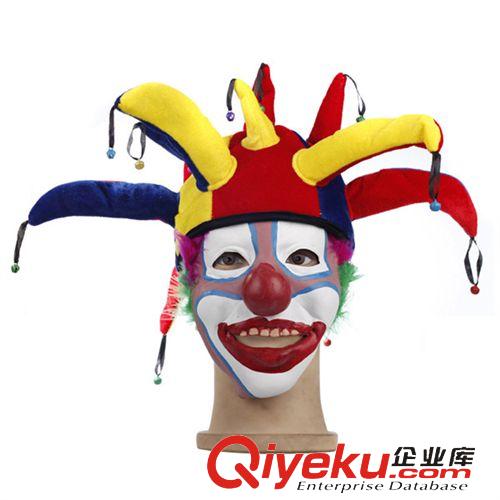 【舞會帽子】 萬圣節用品 化妝舞會用品道具 小丑演出裝扮 帽子 乳膠小丑面具原始圖片2