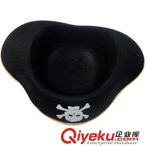 【舞會帽子】 萬圣節(jié)用品  海盜帽子 海盜眼罩 海盜裝扮三角海盜帽金邊/銀邊原始圖片3