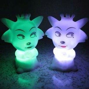 夜燈/兒童玩具類 搪膠小夜燈混款批發(fā) 七彩漸變夜燈 LED漸變夜燈 地?cái)傄故辛x烏貨源原始圖片3
