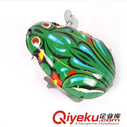 夜燈/兒童玩具類 H001 上發(fā)條青蛙 益智玩具 80后回憶跳跳蛤蟆 鐵皮青蛙收藏品批發(fā)原始圖片2