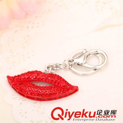 韓潮飾品 AJ63 鑰匙扣   汽車用品鑰匙扣  包包掛件 夸張大紅唇掛件 現(xiàn)貨原始圖片3