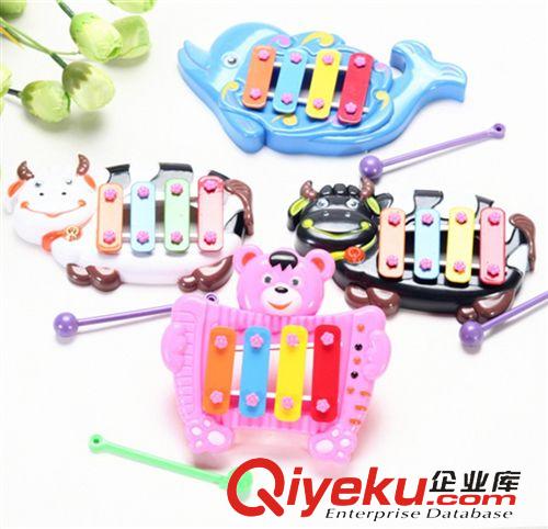 早教玩具 兒童玩具卡通動(dòng)物嬰幼兒寶寶兒童四音外貿(mào)玩具琴可愛手敲琴原始圖片3