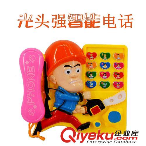 早教玩具 光頭強(qiáng)智能電話機(jī) 熊出沒 音樂燈光 嬰幼兒早教廠家批發(fā)