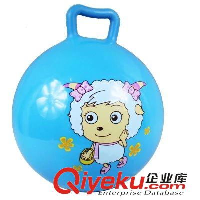 充氣玩具 卡通動(dòng)漫充氣手柄球 充氣球 彈力皮球 喜羊羊球 玩具球 2元店貨原始圖片2