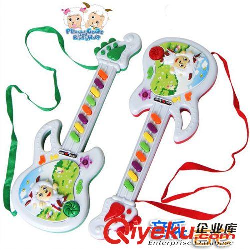 樂器玩具 大號(hào) 喜羊羊吉它 音樂喜洋洋電吉他 兒童電子琴原始圖片2