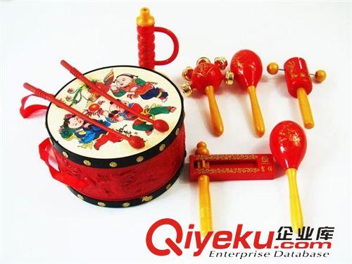 樂器玩具 樂器套裝 歡樂手拍鼓/撥浪鼓/沙錘/手搖鈴6件裝 必備原始圖片2