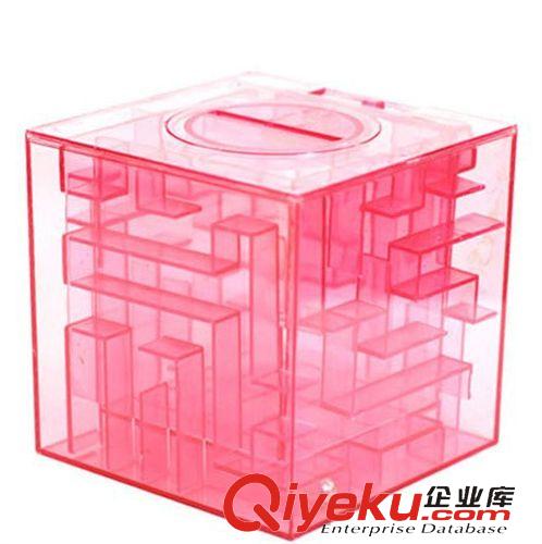 二月新品 廠家直銷透明水晶倒珠迷宮存錢罐 創(chuàng)意存錢罐 儲蓄罐 零錢罐批發(fā)