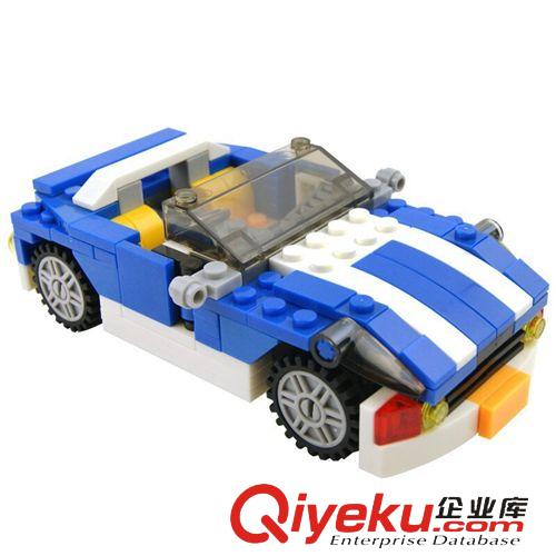 一月新品 【2015爆款】三款敞篷玩具跑車(chē)合一 兒童拼裝拼插積木益智玩具原始圖片2