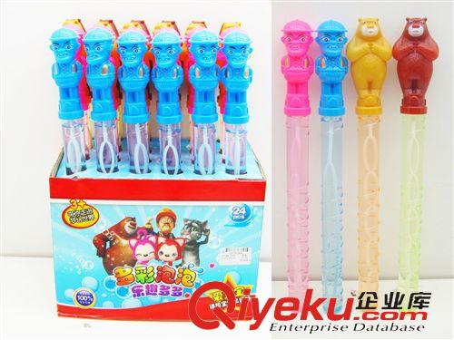 沙灘玩具 光頭熊款泡泡棒 37cm超大兒童七彩泡泡棒 泡泡棒 戶外玩具原始圖片3