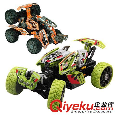 遙控玩具 遙控特技車 越野變形拼裝DIY四驅高速 超大賽車男孩禮物漂移旋轉原始圖片3