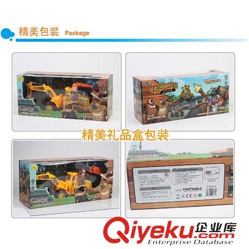 車模型 華成玩具0331工程車遙控挖掘機正版熊出沒授權玩具批發原始圖片3