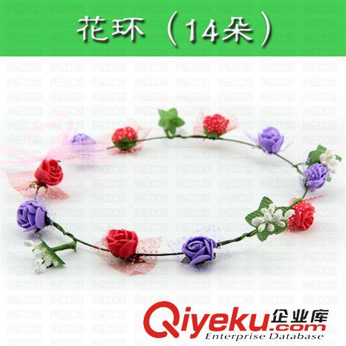 新品推薦 旅游工藝品批發(fā)  精美仿真花環(huán) 頭戴配飾花環(huán)  新娘晚會(huì)配飾 爆款