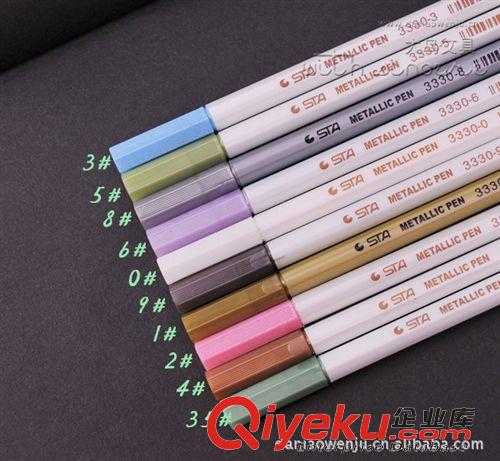 暢銷推薦區(qū) 大鳥文具 批發(fā) 斯塔金屬筆 相冊筆  10墨色 3330(一盒10支）原始圖片3