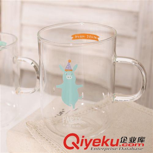 【夏季商品】 批发  麦和  动物派对大号早餐杯  4图案